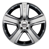 RADIUS R12  Satin silver+Chrome inserts